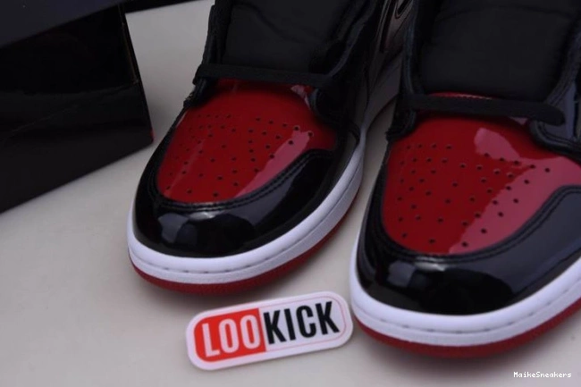 MaikeSneakers Patent 555088-063 Jordan 1 High Bred OG Air 0629